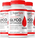 NutraRize (3 Pack) Optimizador Glyco Sugar Sync Glyco Capsules, SugarSync Glyco Optimiser, Sugar Sync Joint Optimizer, Sugar Sync Gluco Cleanse Detox Fórmula, SugarSync Glycol Reseñas (180 cápsulas)