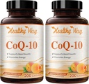 Coenzyme Q10 200mg CoQ10 Suplemento - Once Daily Coq 10 200mg Powder Capsules for Healthy Heart Antioxidant and Energy Support - Non-GMO Quick Absorption Ubiquinone Q10 Coenzyme (400 Servings)