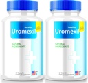 NutraRize (2 Pack) Capsules Uromexil, Fórmula Premium para el soporte de salud de próstata, suplemento natural para el control y la salud general, Reseñas de Forte Uromexil (120 cápsulas)