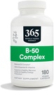 365 by Whole Foods Market, Vitamina B-50 Complex, Vegan, 180 cápsulas