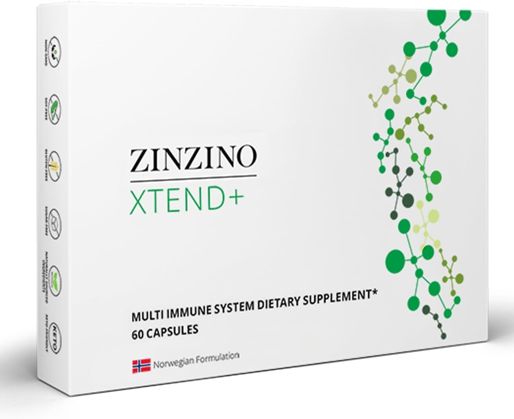Xtend + - Suplemento Multi Immune - Vitaminas Esenciales, Minerales & Vitamina C para Soporte Inmunitario, Energía > 60 cápsulas