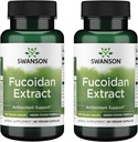 Swanson Extracto Fucoidan de máxima resistencia - Suplemento Herbal Promoción de la Función del Sistema Inmunitario - Fórmula Natural Apoyo Salud general - (60 cápsulas vegetales, 500 mg cada uno) (2 Pack)