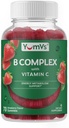 B Complejo Gummies con vitamina C – Gran Tasting 1 a Day Energy & Nervous System Support for Adults – Vegan, Kosher, Non-GMO Vitamin B Complex Gummies with B12, B6, Niacin &amp; Folic Acid – 70 Condes