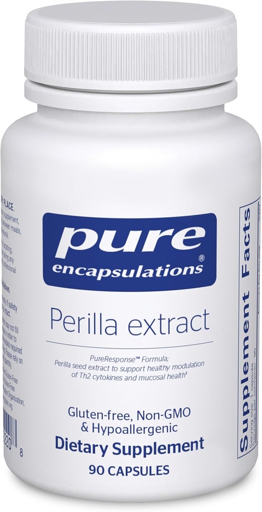 Pure Encapsulations Perilla Extract ← Apoyo para la Modulación Saludable de Citokines Th2 y Salud Mucosa* TEN 90 Capsules