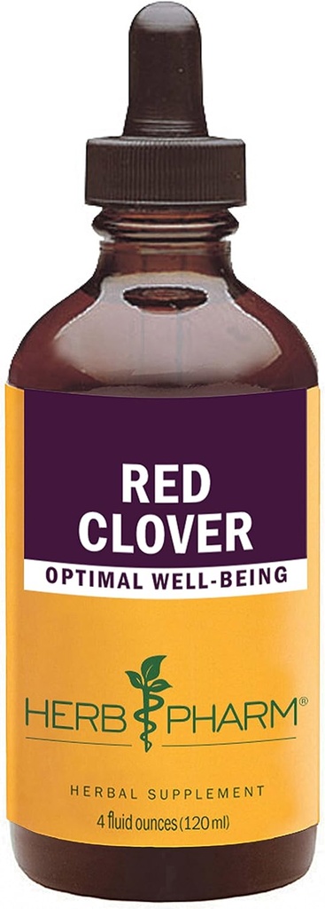 Herb Pharm Certified Organic Red Clover Extracto líquido - 4 onzas
