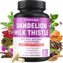 Dandelion Root Capsules con Dandelion Root, Milk Thistle, Beet Powder y Más - 90 cápsulas para 3 meses de suministro