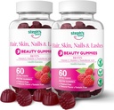 Steph's Pantry Biotin Gummies for Hair, Skin, Nails, & Lashes High Strength Gummies ← Daily Multivitamins TEN Gluten-Free, Nut-Free, Non-GMO, Plant-Based, Vegan, Kosher (120 Gummies)