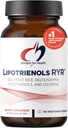 Designs for Health Red Yeast Rice with Tocotrienols + Lycopene - Lipotrienols RYR, 1200mg RYR to Support Cardiovascular Health + Maintenance of Lipid Levels in Normal Range - Vegan (60 Capsules)