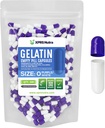 XPRS Nutra Size 0 Empty Capsules - 100 Count Empty Gelatin Capsules - Pills DIY Capsule Filling - Pure Bovine Pill Gel Caps for Do-It-youself Supplements (Purple/White)