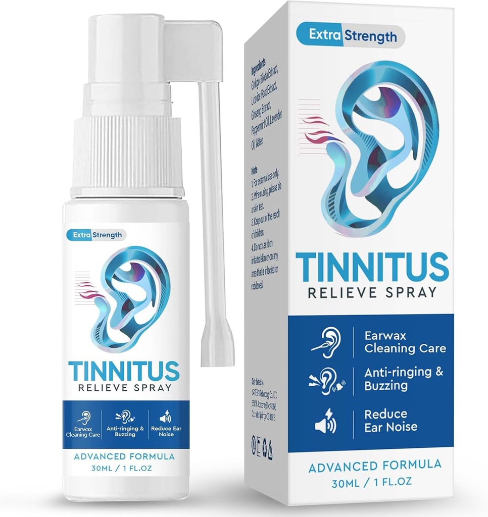 TUHIMO Tinnitus Relief for Ringing Ears, Tinnitus Relief Ear Drops,Reducir el ruido del oído > Mejorar el oído,30ml