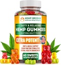 Hemp Gummies - Made in USA - Omega 3 Supplement with Hemp Oil - Fruity Gummies for Joints, Muscles, Relax, Calm, Sleep, Skin and Nails