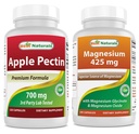 Mejores Naturales Apple Pectin 700 mg &amp; Magnesium Glycinate 425 mg