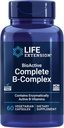 Extensión de vida BioActive Completo B-Complex, Corazón, Cerebro y Nerve Soporte, Energía sana, metabolismo, Complejo B completo, 60 cápsulas vegetarianas