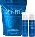 Antiguos Minerales Brillantes de baño de magnesio - Loción de magnesio y Loción Ultra con MSM - Pura Genuine Zechstein Chloride