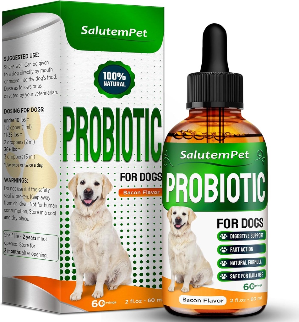Probióticos para perros ← Probióticos líquidos para perros y cachorros TENIDO Prebiótico " Enzymes digestivos TEN Gut Flora Apoyo y Cuidado Digestivo ← Bacon Taste TEN 2 Oz