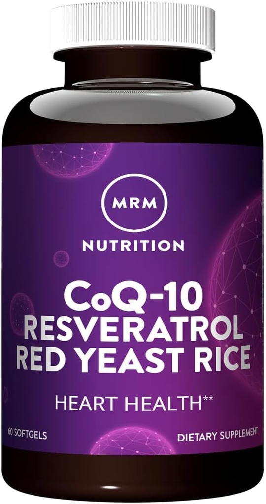 MRM Nutrition CoQ-10 Resveratrol Red Yeast Rice ¦ Apoya Cardiovascular & Heart Health TEN Gluten-Free TEN Non-GMO TEN 30 Softgels