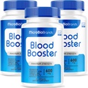 (3 Pack) Microbio Blood Booster, Microbio Blood Booster Pills, Micro Bio Brand Blood Booster, Micro Bio Blood Booster Advanced Formula, Microbio Marcas BloodBooster, 90 cápsulas para 3 meses