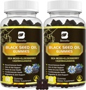 Black Seed Oil & Sea Moss Gummies, 2Pack Irish Sea Moss Gummies with Black Seed Oil, Ashwagandha Extract, Elderberry, Turmeric, Vitamina C, Vitamina D3 - Immune Support, Joints, Digestion, Hair & Skin