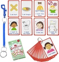 Necesidades especiales Mis tarjetas de comunicación para niños y adultos no verbales con autismo 27 Flash Cards para ayuda visual o tarjetas de cue