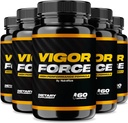 (5 Pack) Fuerza de Vigor para Hombres, Fuerza de Vigor Fórmula de Alto Rendimiento, Fuerza de Vigor Oficial Male Pills 8.50, Ingredientes Premium Para la máxima eficacia, Vigor Force Reseñas VigorForced (300 cápsulas)
