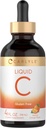 Carlyle Vitamina C Líquido TENIDO 4 fl. oz ANTE Orange Flavor ANTE Vegan, Non-GMO, Gluten Free Supplement