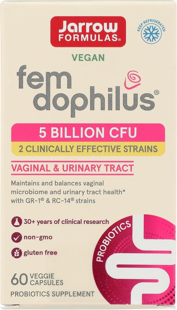 Jarrow Fórmulas Fem Dophilus 60 Cuenta, 60 Ct