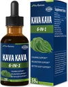 Kava Kava Extract Drops for Calming & Relaxation Support, Natural Herbal Blend Tincture Supplement for Better Sleep Support with Valerian Root, Lemon Balm and Chamomile. 2oz