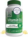 Salud Thru Nutrición Vitamina D3 5000iu 360 Mini Softgels para Máximo Benefit Año Suministro Silencio 125mcg Cholecalciferol Silencio 3er Parte Testado ← No GMO USP Grado en EVOO OrgÃ©nico Silencioso Salud Apoyo