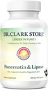 Dr. Clark Pancreatin y Lipase Enzyme Suplemento, 500mg, 100 Gelatin Capsules