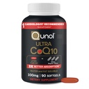 Qunol Ultra CoQ10 100mg Softgels- 3x Mejor Absorción, Antioxidante para la salud del corazón y la producción de energía, Coenzyme Q10 Vitaminas y Suplementos, 3 Month Supply, 90 Cuenta