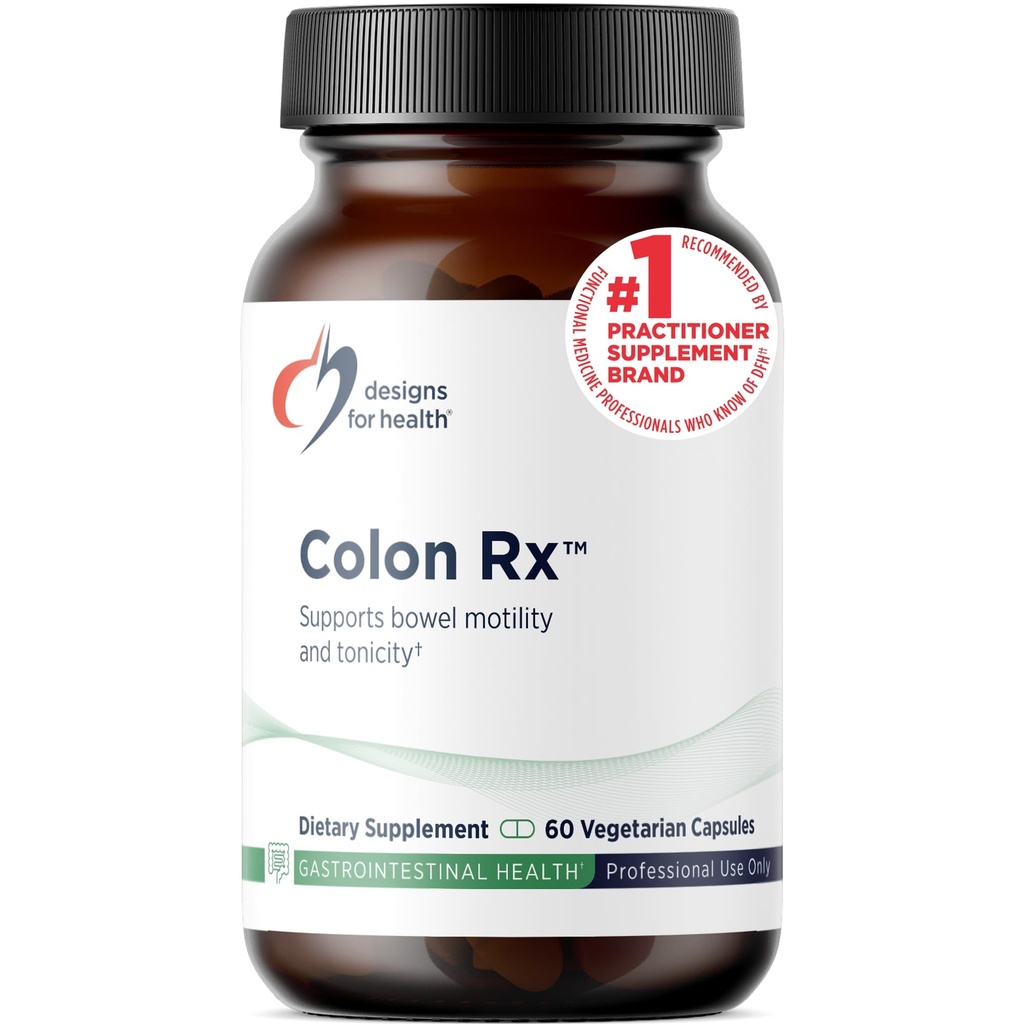 Diseños para la salud Colon Rx - Magnesium Hydroxide + Triphala para apoyar la motilidad del intestino en aquellos con estreñimiento ocasional - Suplemento Herbal no GMO (60 cápsulas)