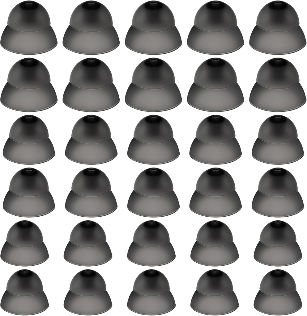 30 Pcs Dome Hearing Aid Silicone Hearing Aid Domes Hearing Aid Power Medium Power Small Close Ear Tips Hearing Direct Large Power for Hearing Resound Accessories(Black)