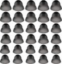 30 Pcs Dome Hearing Aid Silicone Hearing Aid Domes Hearing Aid Power Medium Power Small Close Consejos de oído Audiing Direct Large Power for Hearing Resound Accessories(Black)