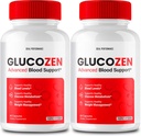 Glucozen Capsules, Glucozen Support Supplement Pills - Maximum Strength, Glucozen Health & Wellness Capsules, Glucozen All Natural Formula Pills, Gluco Zen Health Capsules Reseñas (2 Pack)
