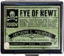 Caja de Píldora Vintage de Plata Caja de Píldora de Metal de 7 Días con Espejo y 8 Compartimientos Organizador lindo de Píldora de Viajes para Purse (Eye of Newt)