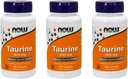 Ahora Taurine 500mg, 100 cápsulas (Pack of 3)