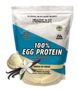 Saludable 'N Fit 100% Egg Protein- Vainilla (4lb): 100% Egg White Protein Plus Natural Peptides.-Naturalmente Endulzado, Puro, Keto, Paleo Friendly