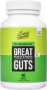 LIVELY VITAMIN CO. Great Guts Probiotic 50 Billion CFU Probiotic - Balance Gut Microbiome, GI Tract, Inflammation, Indigestion, Reflux, Upset Stomach, & Diarrhea - 90 Caps