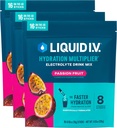 Líquido I.V.® Hydration Multiplier - Pasión Fruta ← Electrolyte Powder Drink Mix Silencio 3 Pack (48 Servings)