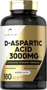Carlyle D Aspartic Acid Suplemento para Hombres y Mujeres Silencio 3000mg Silencio 180 Capsules Silencio DAA Pills ← Advanced Athlete Formula ← Non-GMO &amp; Gluten Free Supplement