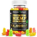 Ganchos de cáñamo avanzados Extra Strength - High Potency Hemp Gummy para adultos Relajación - Natural, Orgánica, Azúcar Gratis, Vegan, Frutas Edibles - 60 Conde, 2 meses de suministro