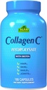 CollagenC - Colagen Hidrolysate Capsules with Biotin by Alfa Vitamins - Suplemento Nutricional Anti-Aging para la piel, uñas " Hair Rejuvenation - Supports Bone & Muscle - Made in USA - 180 Capsules