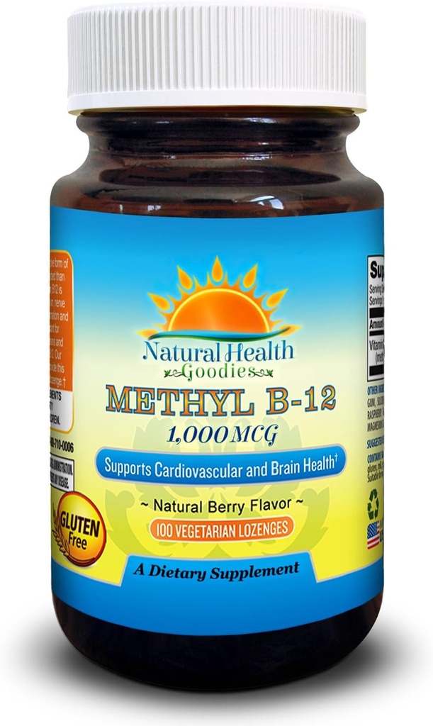 Vitamina B12 Metilcobalamina 1000 mcg Préstamos Chewable Sublingual