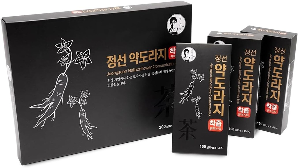 Coreana Bellflower Roots Extraer Concentrate Liquid Syrup Stick, Doraji Herb Suplemento 300g (10g x 30EA)