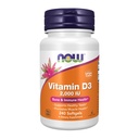 AHORA Suplementos de alimentos, vitamina D-3 2,000 UI, alta potencia, soporte estructural*, 240 Softgels
