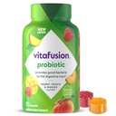 vitafusion Probiotic Gummy Supplements, Raspberry, Peach and Mango Flavors, Probiotic Nutritional Supplements With 5 Billion CFUs, 35 Day Supply, 70 Count