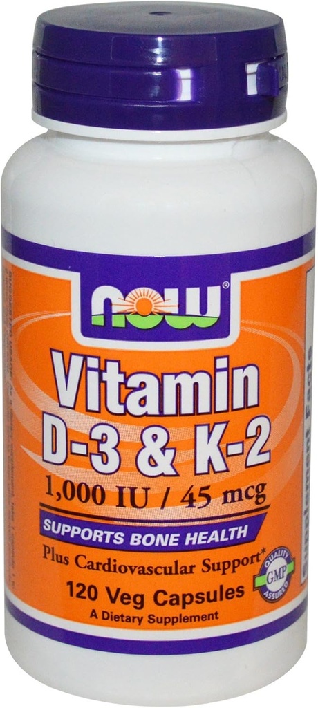Vitamina D-3 " K-2 120 VegiCaps (Pack of 2)