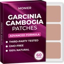 Garcinia Cambogia Patches (Pack of 60) - 100% Natural Patch for Women and Men - with B12 & Potassium - Energy, Focus & Body Support - Enhanced Formula