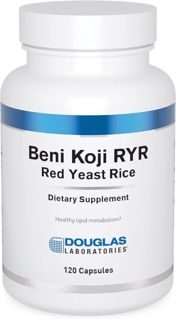 Douglas Laboratories Beni Koji Red Yeast Rice ¦ Fermented Red Rice to Support Healthy Blood Lipid Metabolism* ← 120 Capsules