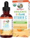 MaryRuth Organics Infant &amp; Baby Vitamina C Supplement TEN USDA Organic Vitamin C Liquid Drops for Infants Silencio Edades 6-12 Meses ← Immune Support ⋅ Global Health ← Vegan ← Non-GMO TEN Gluten Free TEN 2 Fl Oz